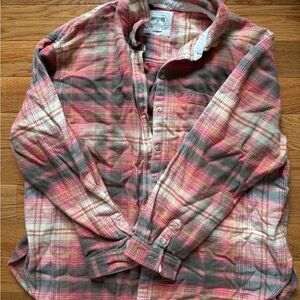 American Eagle Plaid Button-Up Shirt